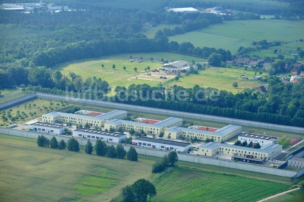 Luftaufnahme Wulkow - Justizvollzugsanstalt Nord-Brandenburg Teilanstalt Neuruppin-Wulkow in Wulkow im Bundesland Brandenburg, Deutschland
