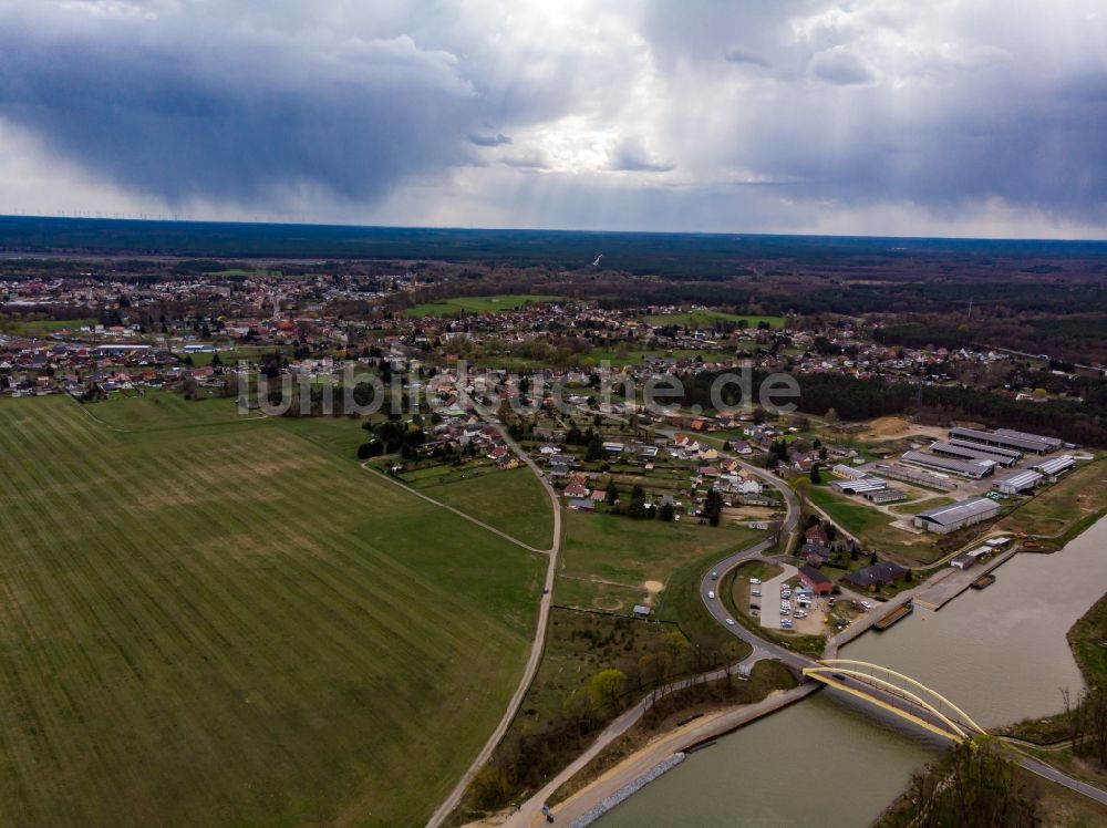 Luftbild Finowfurt - Kanalverlauf und Uferbereiche Oder-Havel-Kanal in Finowfurt im Bundesland Brandenburg