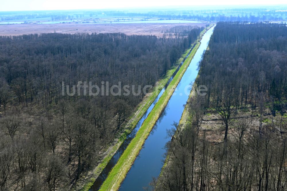 Luftbild Göhren - Kanalverlauf und Uferbereiche des Verbindungskanales Störwasserstraße in Göhren im Bundesland Mecklenburg-Vorpommern, Deutschland