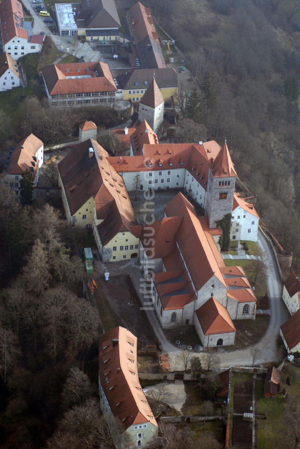 Kastl aus der Vogelperspektive: Kastl Blick auf das Kloster Kastl