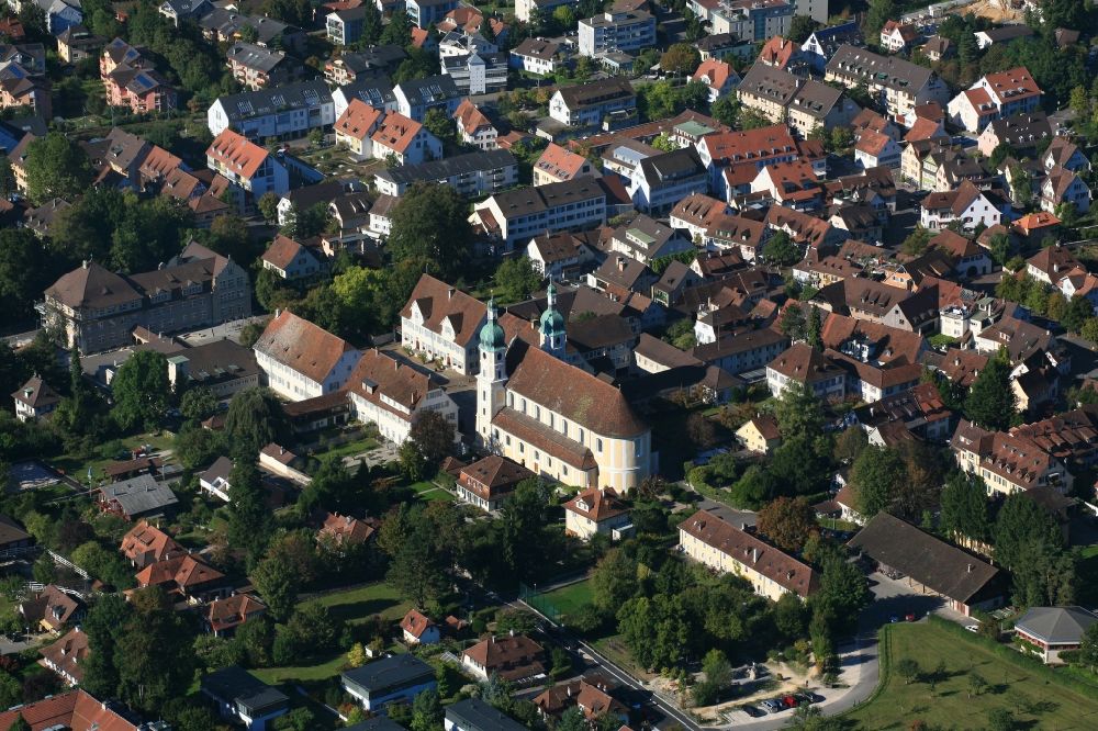 Luftbild Arlesheim - Kathedrale und Dom in Arlesheim in Basel-Landschaft, Schweiz
