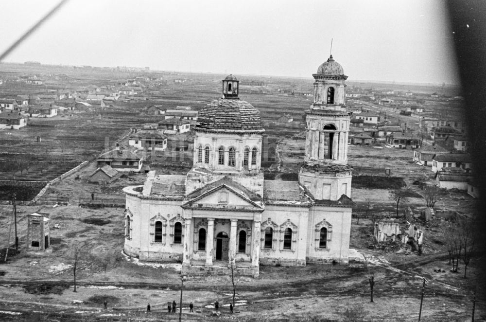 Luftaufnahme Novocherkassk - Kathedrale in Novocherkassk in Oblast Rostow, Russland