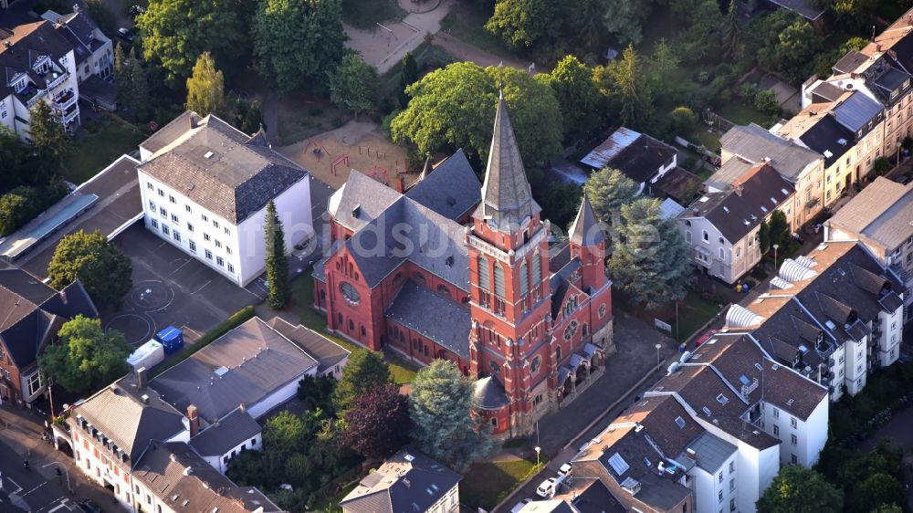 Luftaufnahme Bonn - Katholische Pfarrkirche St. Sebastian in Poppelsdorf im Bundesland Nordrhein-Westfalen, Deutschland