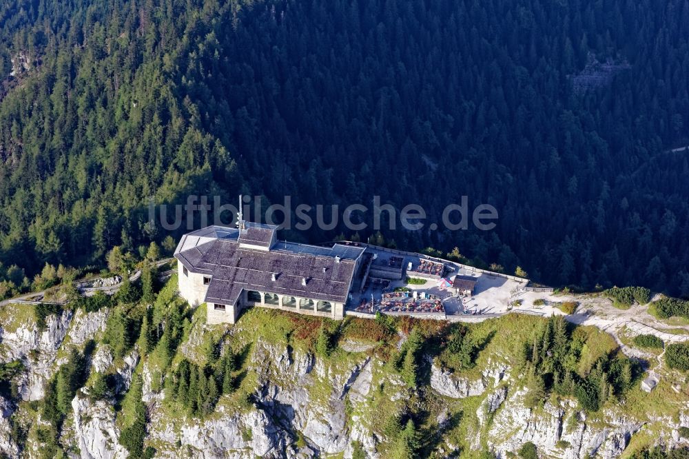 Berchtesgaden von oben - Kehlsteinhaus auf dem Obersalzberg in Berchtesgaden im Bundesland Bayern