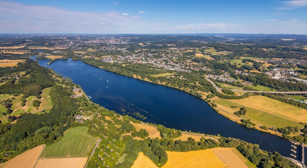 Witten von oben - Kemnader See in Witten im Bundesland Nordrhein-Westfalen, Deutschland