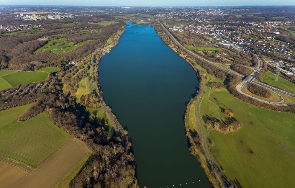 Luftaufnahme Witten - Kemnader See in Witten im Bundesland Nordrhein-Westfalen, Deutschland