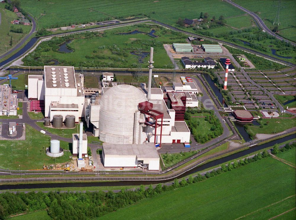 Luftaufnahme Brokdorf - Kernkraftwerk / Atomkraftwerk Brokdorf