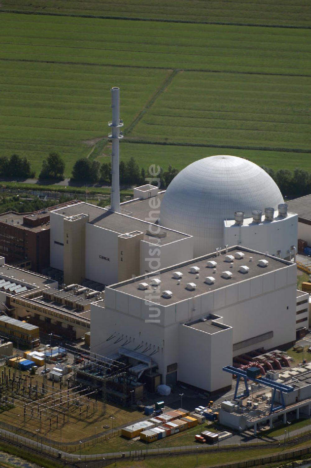 Luftaufnahme Brokdorf - Kernkraftwerk / Atomkraftwerk Brokdorf KBR