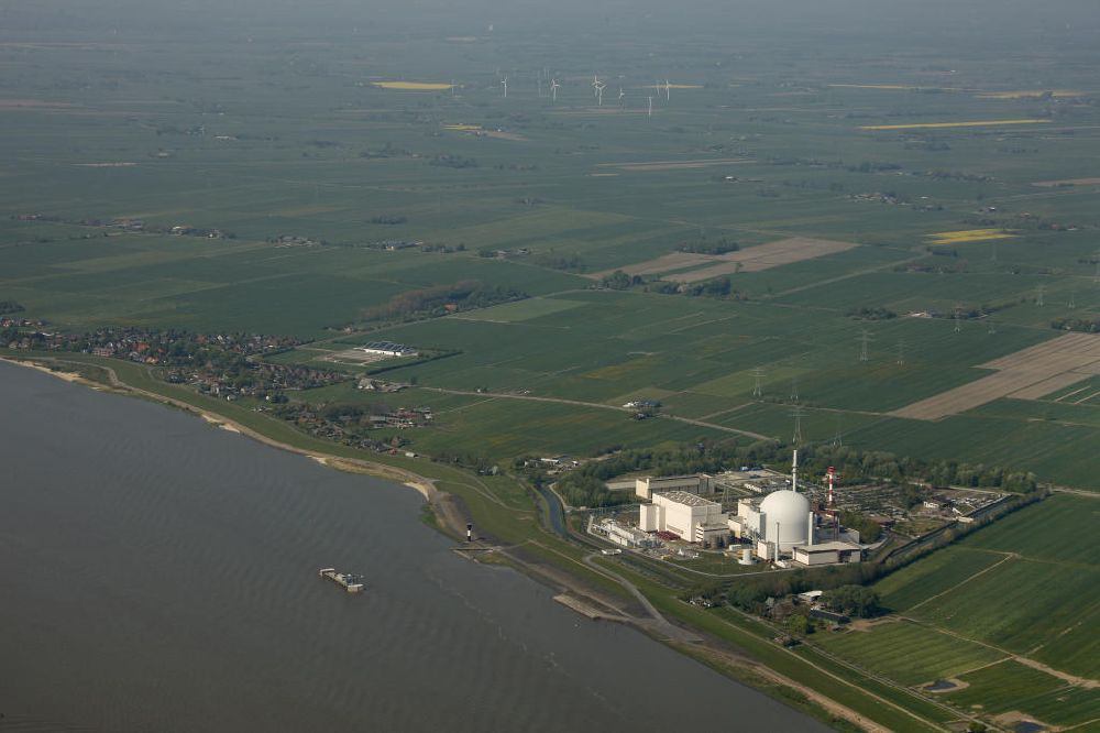 Luftbild Brokdorf - Kernkraftwerk Brokdorf in Schleswig Holstein