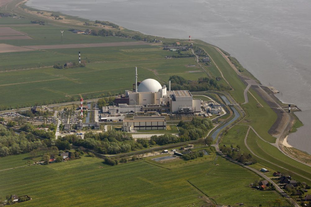 Luftbild Brokdorf - Kernkraftwerk Brokdorf in Schleswig Holstein