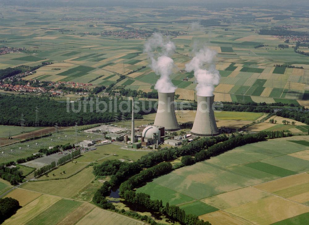 Luftaufnahme Grafenrheinfeld - Kernkraftwerk Grafenrheinfeld