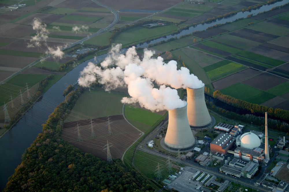 Luftaufnahme Grafenrheinfeld - Kernkraftwerk Grafenrheinfeld / Bayern