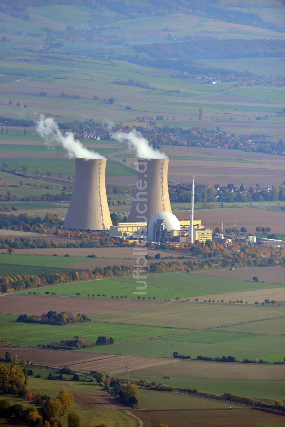 Luftbild Grohnde - Kernkraftwerk in Grohnde im Bundesland Nordrhein-Westfalen