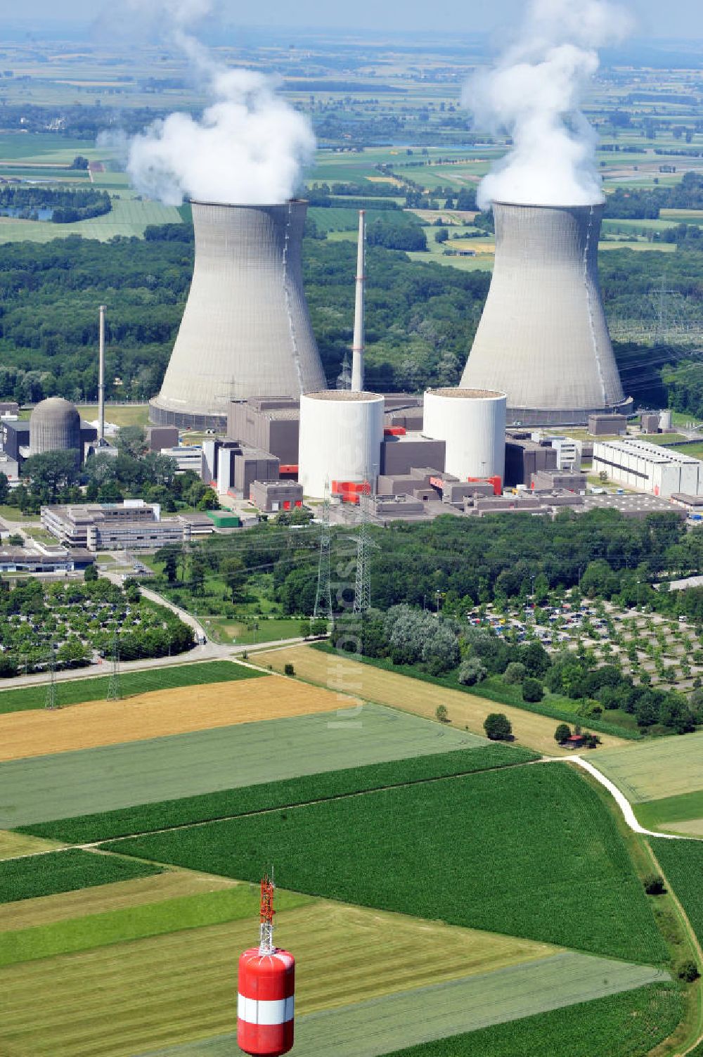 Luftbild Gundremmingen - Kernkraftwerk Gundremmingen / Bayern