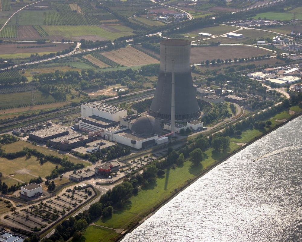 Mülheim-Kärlich von oben - Kernkraftwerk Mülheim-Kärlich / Rheinland-Pfalz