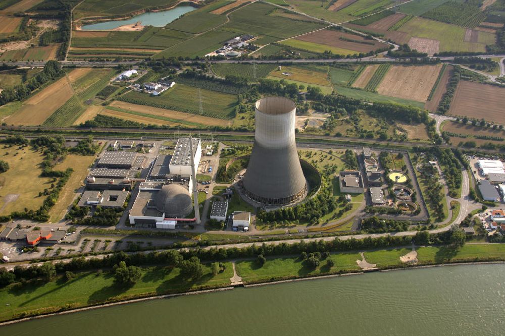 Luftaufnahme Mülheim-Kärlich - Kernkraftwerk Mülheim-Kärlich / Rheinland-Pfalz