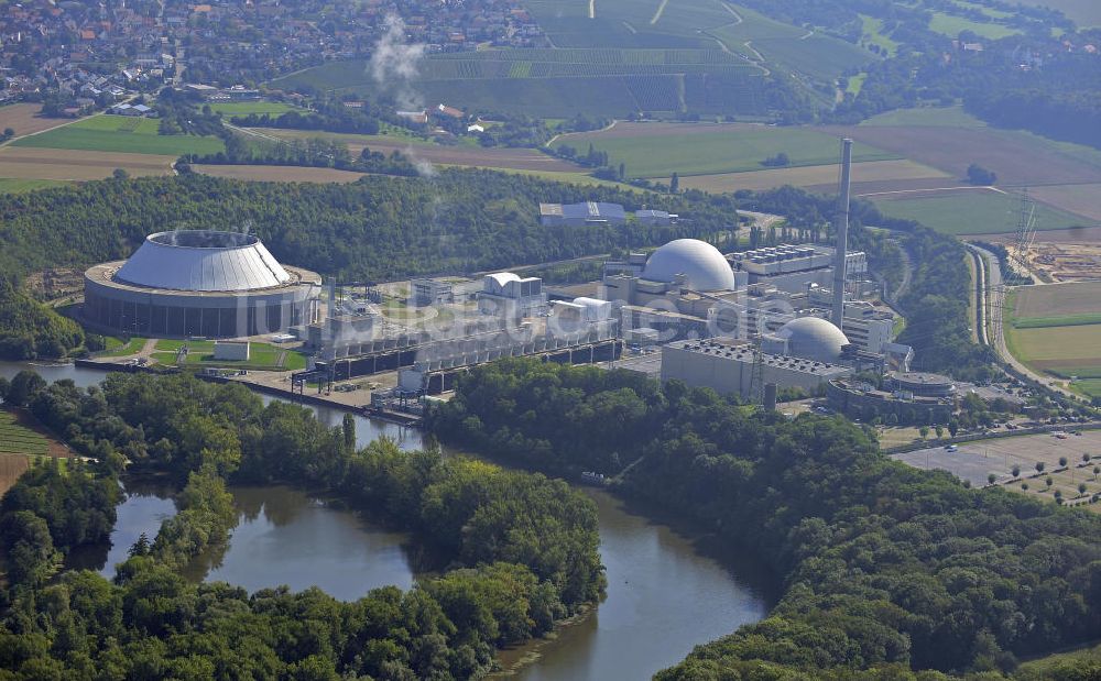 Neckarwestheim aus der Vogelperspektive: Kernkraftwerk Neckarwestheim