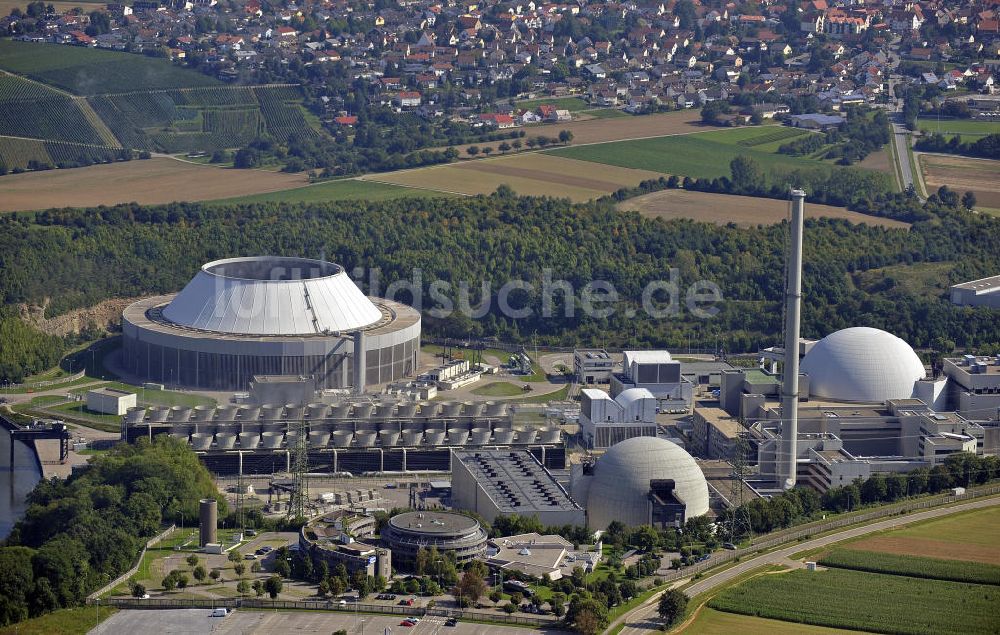 Luftbild Neckarwestheim - Kernkraftwerk Neckarwestheim
