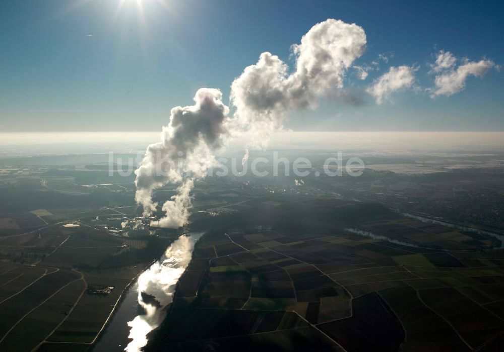 Luftaufnahme Neckarwestheim - Kernkraftwerk in Neckarwestheim