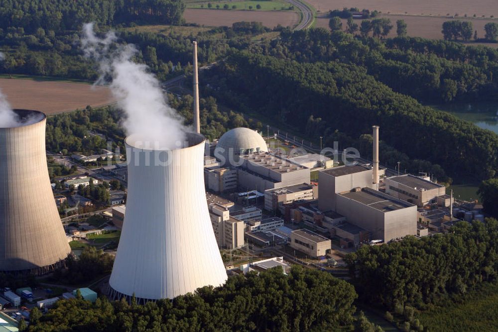 Luftbild Philippsburg - Kernkraftwerk Philippsburg