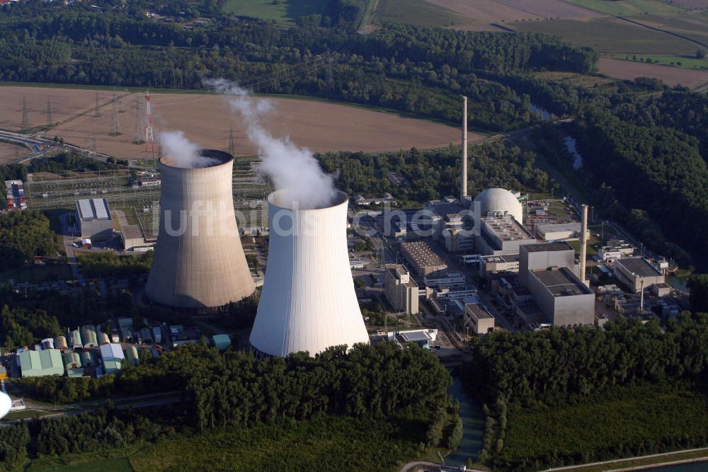 Luftaufnahme Philippsburg - Kernkraftwerk Philippsburg