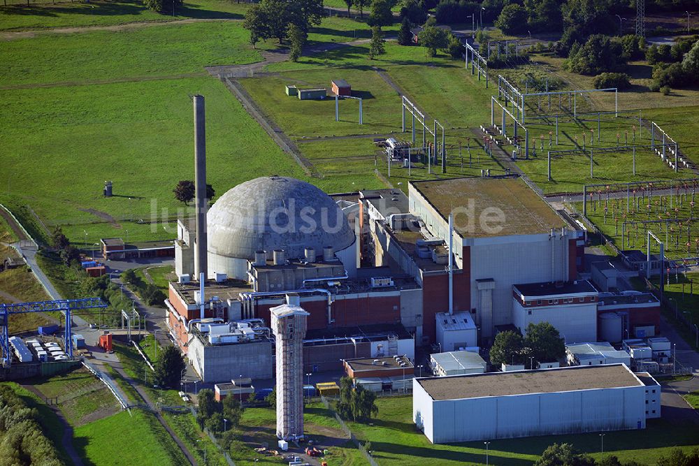 Luftaufnahme Stade - Kernkraftwerk Stade in der gleichnamigen Stadt in dem Bundesland Niedersachsen