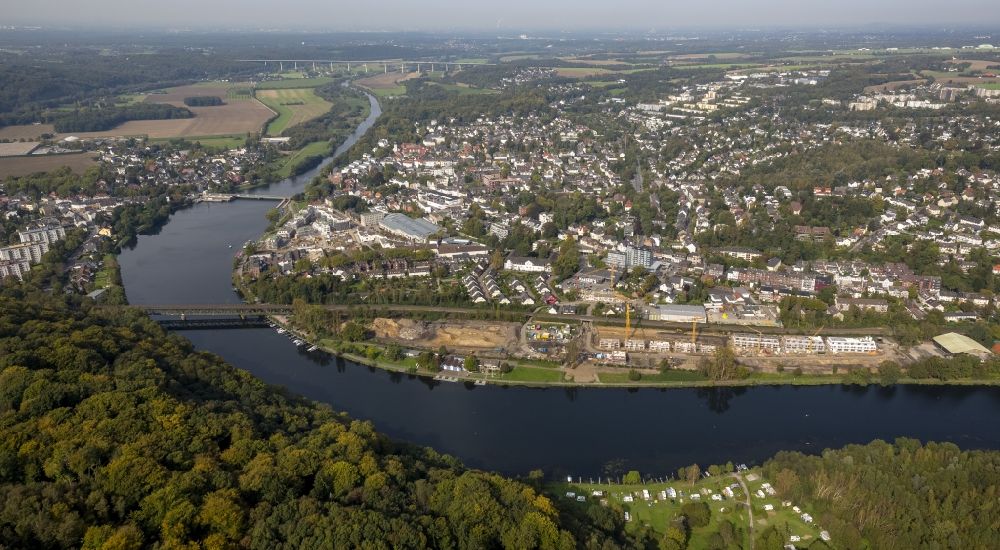Luftbild Essen - Kettwiger See im Ortsteil Kettwig in Essen im Bundesland Nordrhein-Westfalen