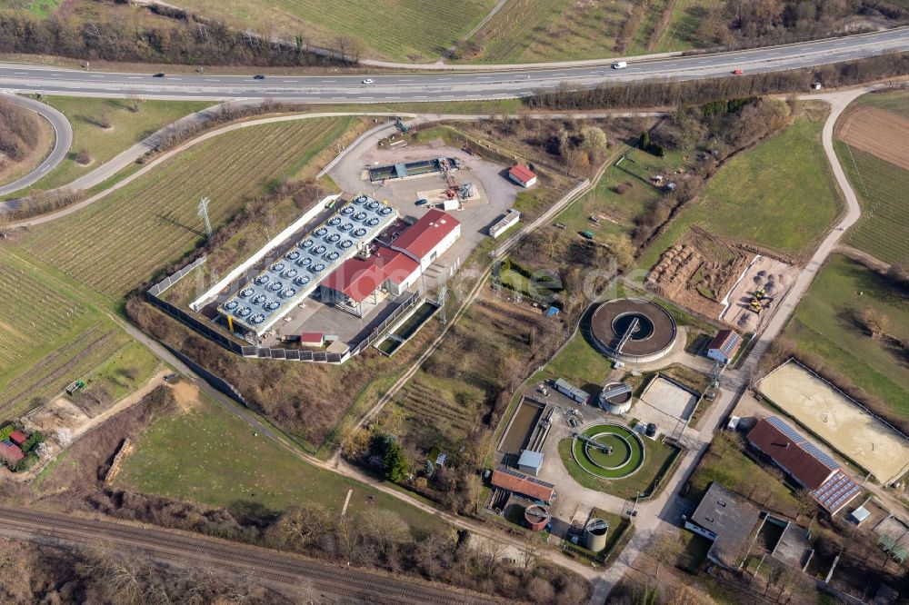 Luftbild Insheim - Kühlanlagen des Geothermiekraftwerk in Insheim im Bundesland Rheinland-Pfalz, Deutschland