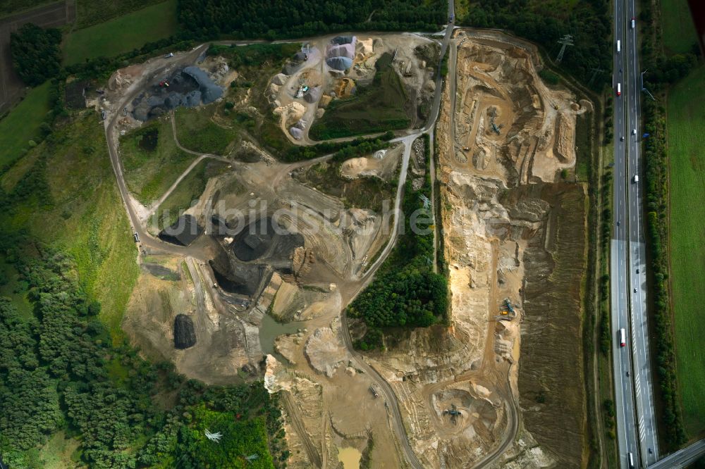 Luftbild Dibbersen - Kies- Tagebau in Dibbersen im Bundesland Niedersachsen, Deutschland