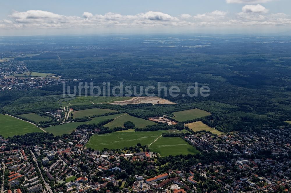 Luftbild Planegg - Kies- Tagebau in Planegg im Bundesland Bayern, Deutschland