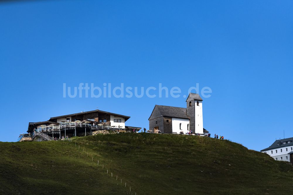 Luftbild Salvenberg - Kirchengebäude Wallfahrtskirche Hohe Salve in Salvenberg in Tirol, Österreich