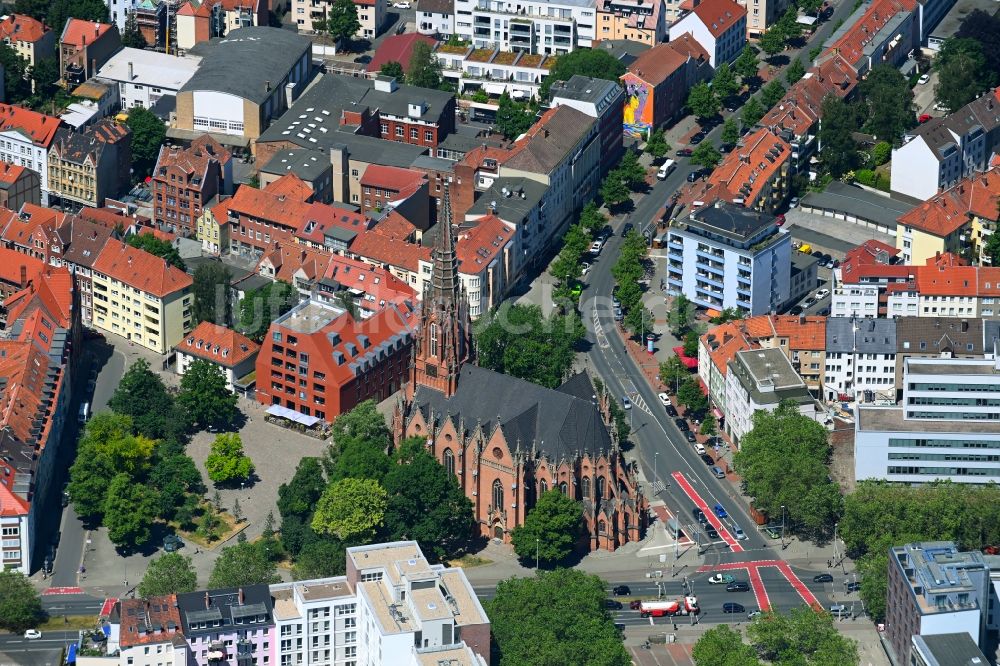 Luftbild Hannover - Kirchengebäude Christuskirche in Hannover im Bundesland Niedersachsen, Deutschland