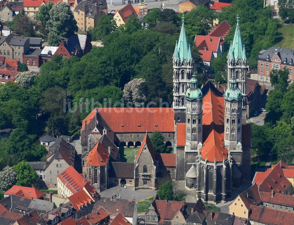 Naumburg (Saale) aus der Vogelperspektive: Kirchengebäude des Domes in der Altstadt in Naumburg (Saale) im Bundesland Sachsen-Anhalt, Deutschland