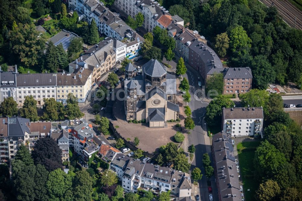 Luftbild Aachen - Kirchengebäude Herz-Jesu Kirche Frankenberger Dom an der Viktoriaallee in Aachen im Bundesland Nordrhein-Westfalen, Deutschland