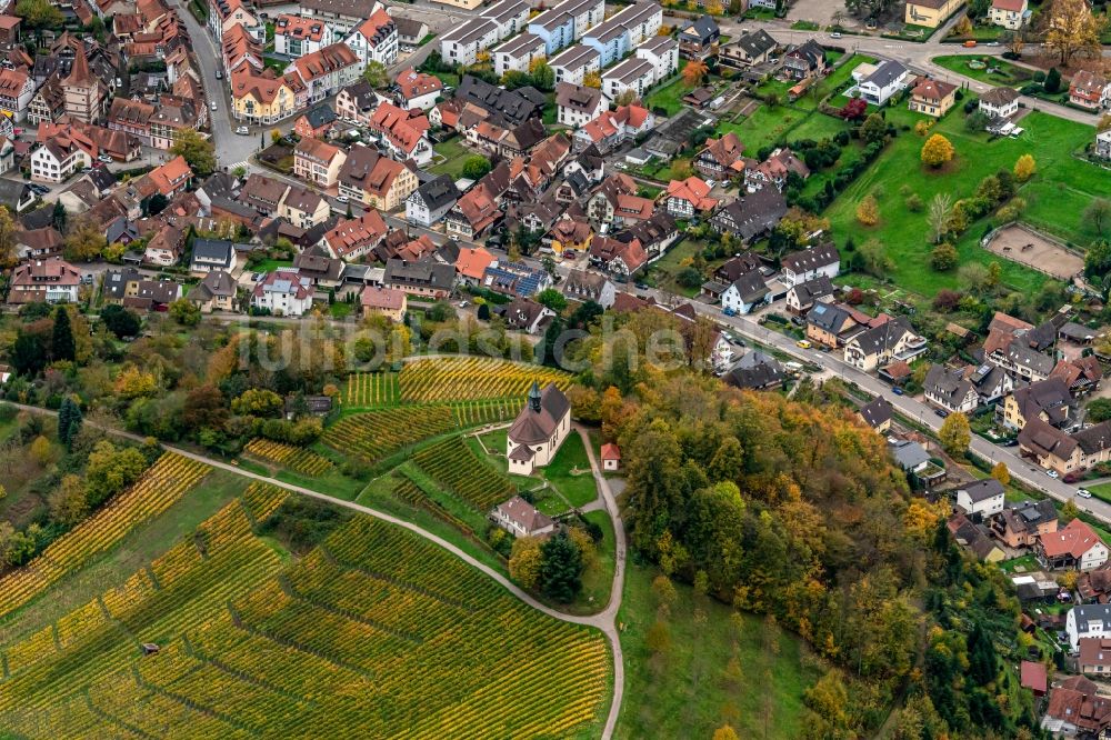 Luftbild Gengenbach - Kirchengebäude der Kapelle in Gengenbach im Bundesland Baden-Württemberg, Deutschland