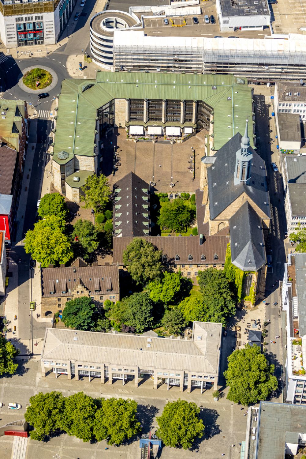 Luftaufnahme Dortmund - Kirchengebäude Katholisches Forum Dortmund in Dortmund im Bundesland Nordrhein-Westfalen, Deutschland