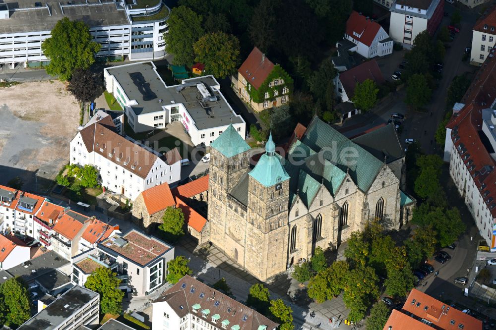 Luftbild Osnabrück - Kirchengebäude der Kirche St. Johann in Osnabrück im Bundesland Niedersachsen, Deutschland
