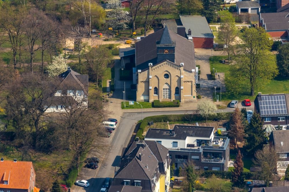 Luftbild Dorsten - Kirchengebäude der Kirche St. Marien in Dorsten im Bundesland Nordrhein-Westfalen, Deutschland
