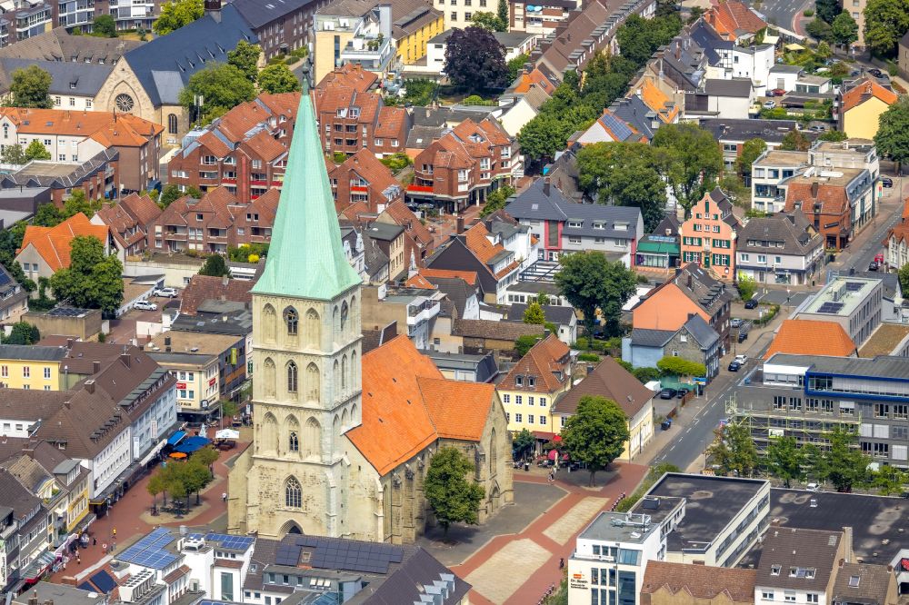 Hamm aus der Vogelperspektive: Kirchengebäude Pauluskirche in Hamm im Bundesland Nordrhein-Westfalen, Deutschland