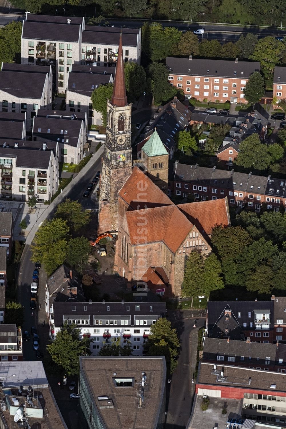 Luftbild Bremen - Kirchengebäude der Stephanikirche in Bremen, Deutschland