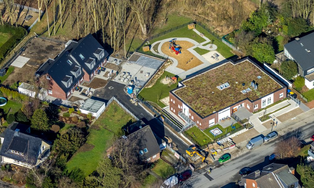 Luftaufnahme Kirchhellen - KITA- Kindergarten in Kirchhellen im Bundesland Nordrhein-Westfalen, Deutschland