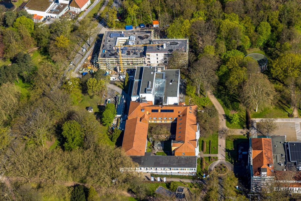 Luftbild Hamm - Klinikgelände Klinik für Manuelle Therapie in Hamm im Bundesland Nordrhein-Westfalen, Deutschland