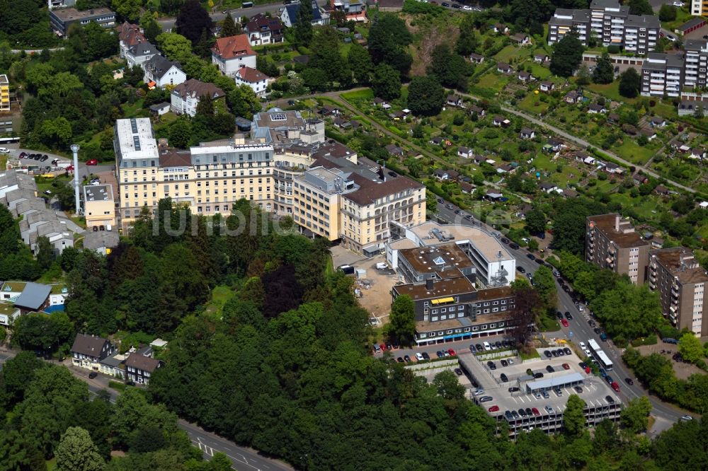 Luftbild Wuppertal - Klinikgelände des Krankenhauses AGAPLESION BETHESDA KRANKENHAUS WUPPERTAL gGmbH in Wuppertal im Bundesland Nordrhein-Westfalen, Deutschland