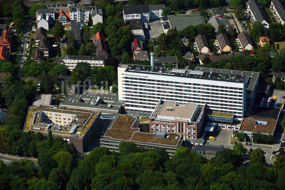 Luftaufnahme Hamburg - Klinikgelände des Krankenhauses Asklepios Wandsbek im Ortsteil Marienthal in Hamburg, Deutschland