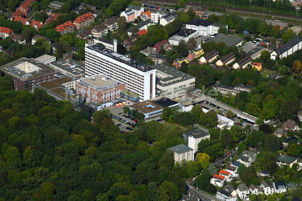 Luftbild Hamburg - Klinikgelände des Krankenhauses Asklepios Wandsbek im Ortsteil Marienthal in Hamburg, Deutschland