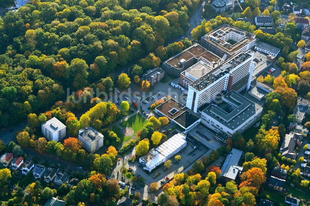 Luftaufnahme Hamburg - Klinikgelände des Krankenhauses Asklepios Wandsbek im Ortsteil Marienthal in Hamburg, Deutschland