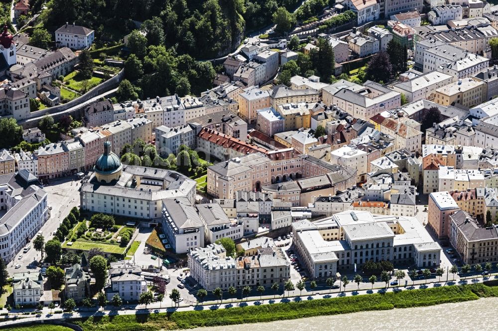 Salzburg von oben - Klinikgelände des Krankenhauses der Barmherzigen Brüder Salzburg in Salzburg in Österreich