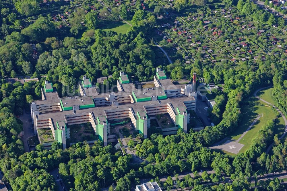 München von oben - Klinikgelände des Krankenhauses Bogenhausen in München im Bundesland Bayern, Deutschland