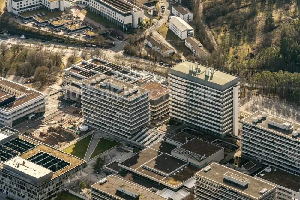 Luftaufnahme Tübingen - Klinikgelände des Krankenhauses Campus der Universtätskliniken in Tübingen im Bundesland Baden-Württemberg, Deutschland