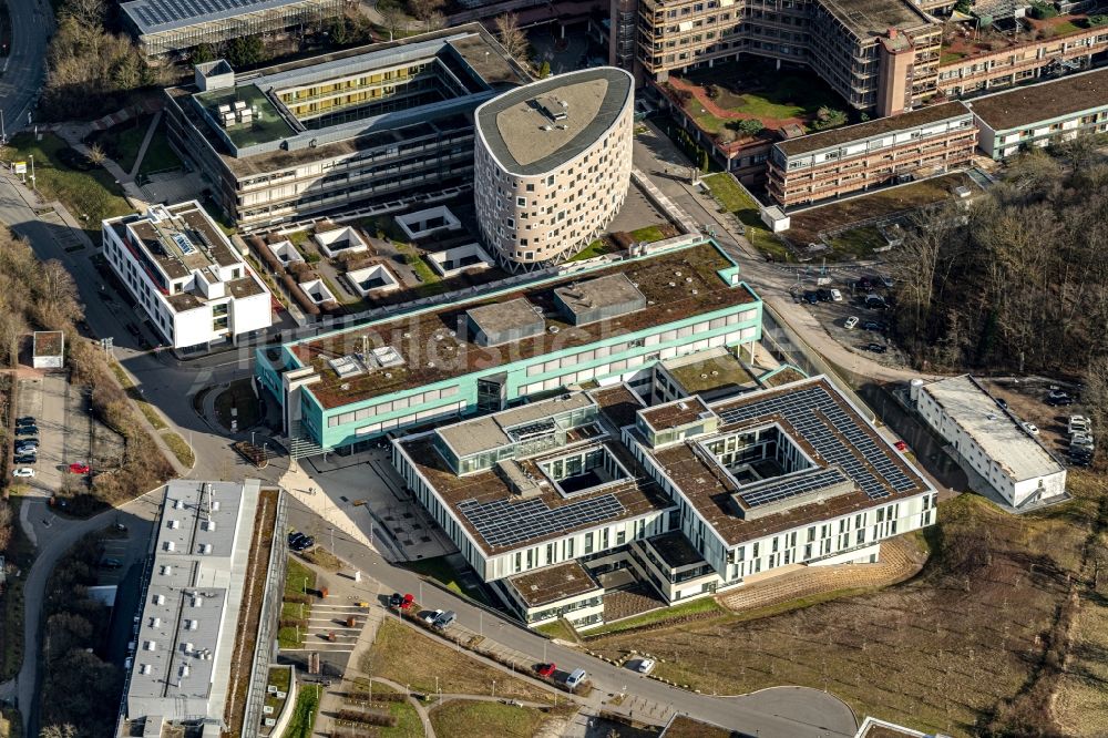 Luftbild Tübingen - Klinikgelände des Krankenhauses Campus der Universtätskliniken in Tübingen im Bundesland Baden-Württemberg, Deutschland